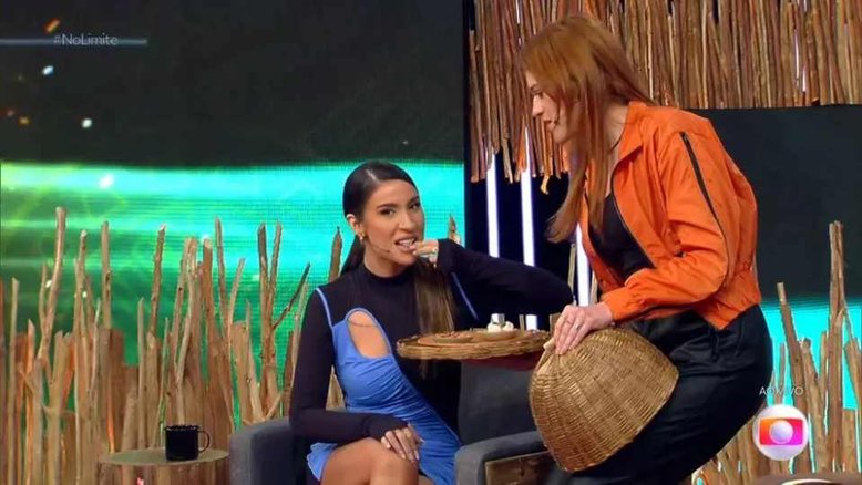 Bianca Andrade come 'minhocas' em desafio de 'No Limite': 'Doce'