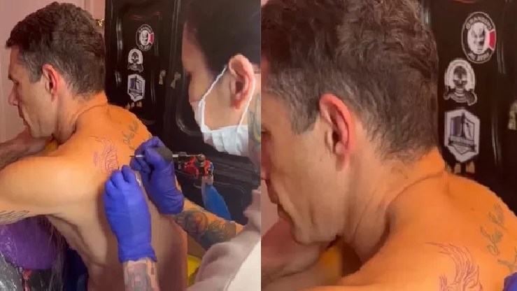 Marcus Buaiz tatua fênix nas costas após se separar de Wanessa Camargo