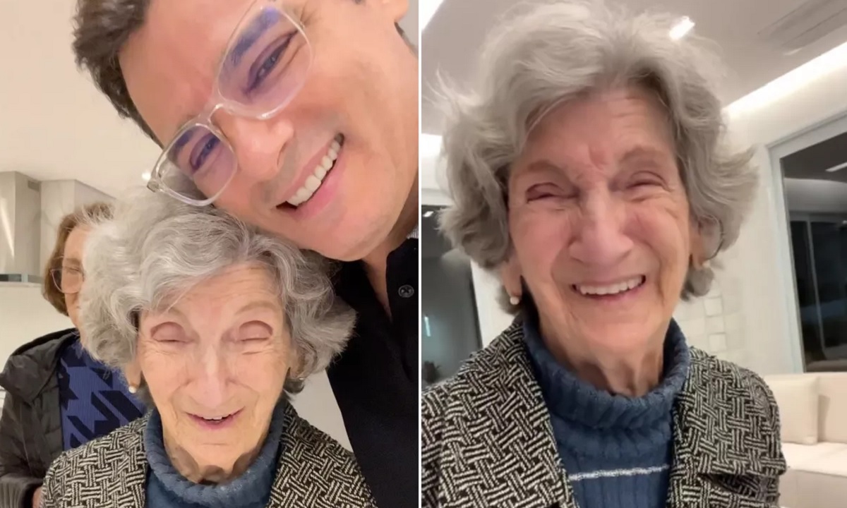 Celso Portiolli dá casa "muito chique" de presente para a mãe de 95 anos