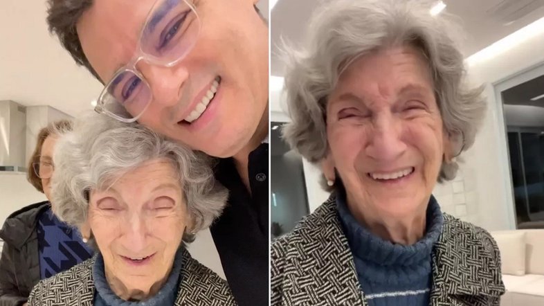 Celso Portiolli dá casa "muito chique" de presente para a mãe de 95 anos