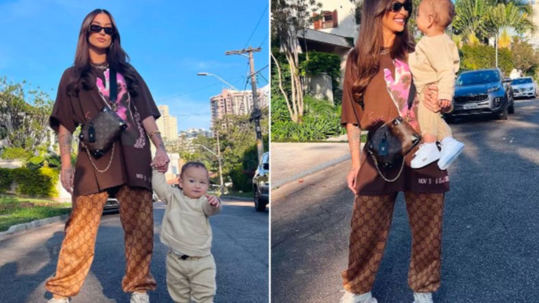 bianca andrade e filho cris