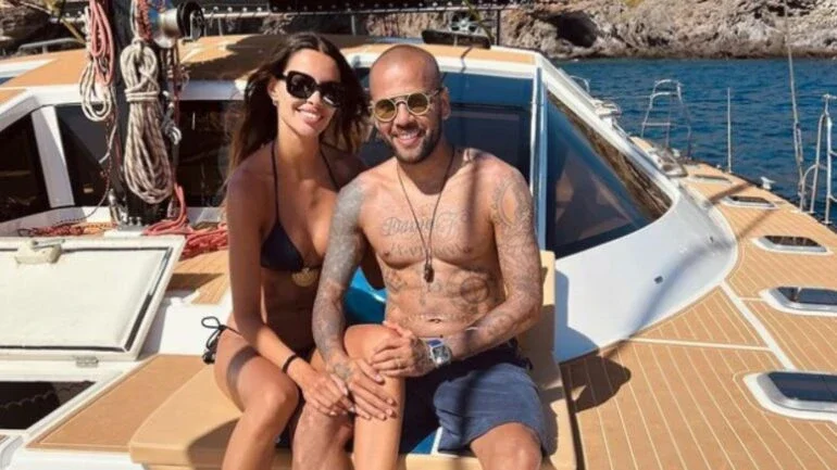 Daniel Alves e Joana Sanz