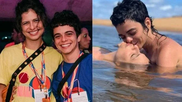 Filha de Debora Bloch, Julia Anquier, namora ator trans que conheceu em série