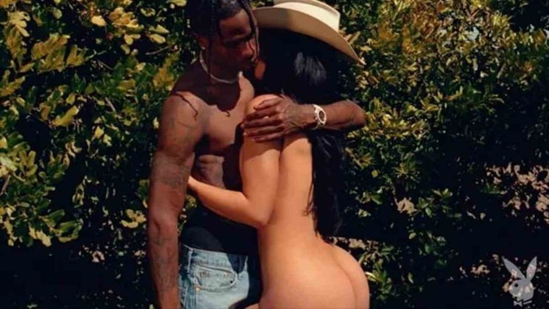 Kylie Jenner aparece nua com Travis Scott em ensaio para a Playboy