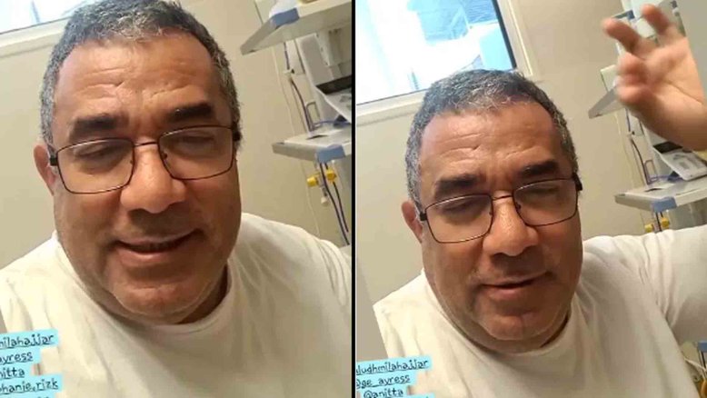 Pai de Anitta tem alta de UTI após testar negativo para Covid-19