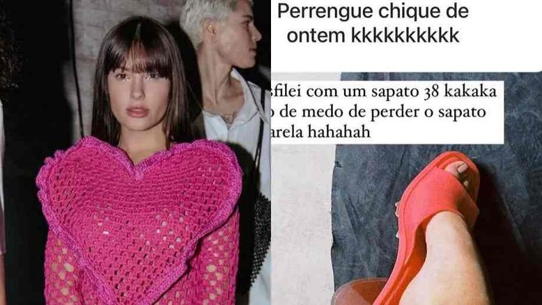 Thais Braz desabafa sobre 'perrengue chique' em desfile no São Paulo Fashion Week