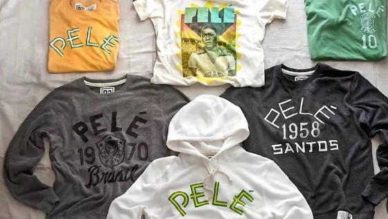 Pelé lança linha de roupas com parte do lucro revertido para fundação