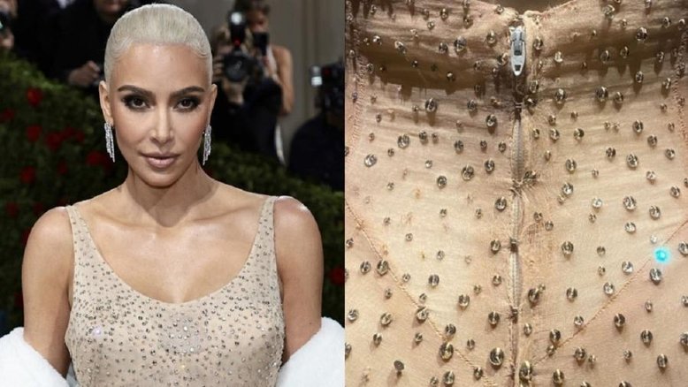 Perfil mostra vestido de Marilyn Monroe danificado após ser usado por Kim Kardashian: ‘Valeu a pena?’