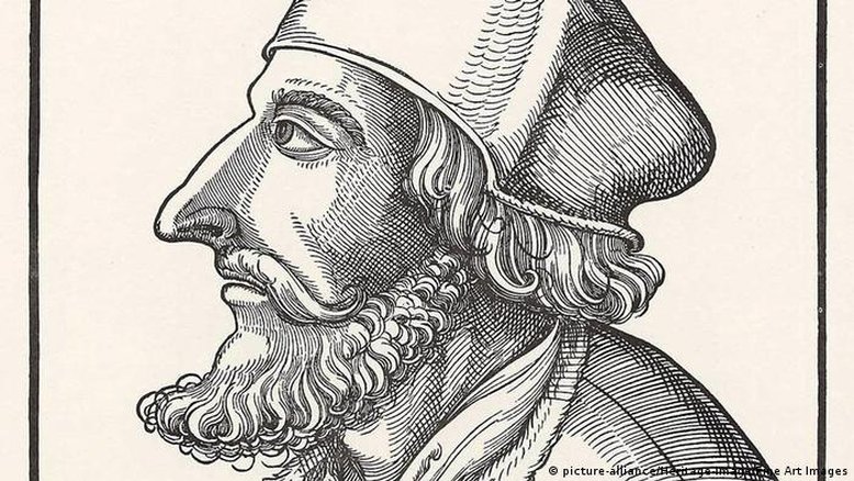 1415: Reformador Jan Hus morria na fogueira