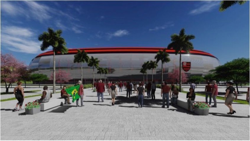 Vai acontecer? Flamengo apresentou projeto para o novo estádio no Gasômetro