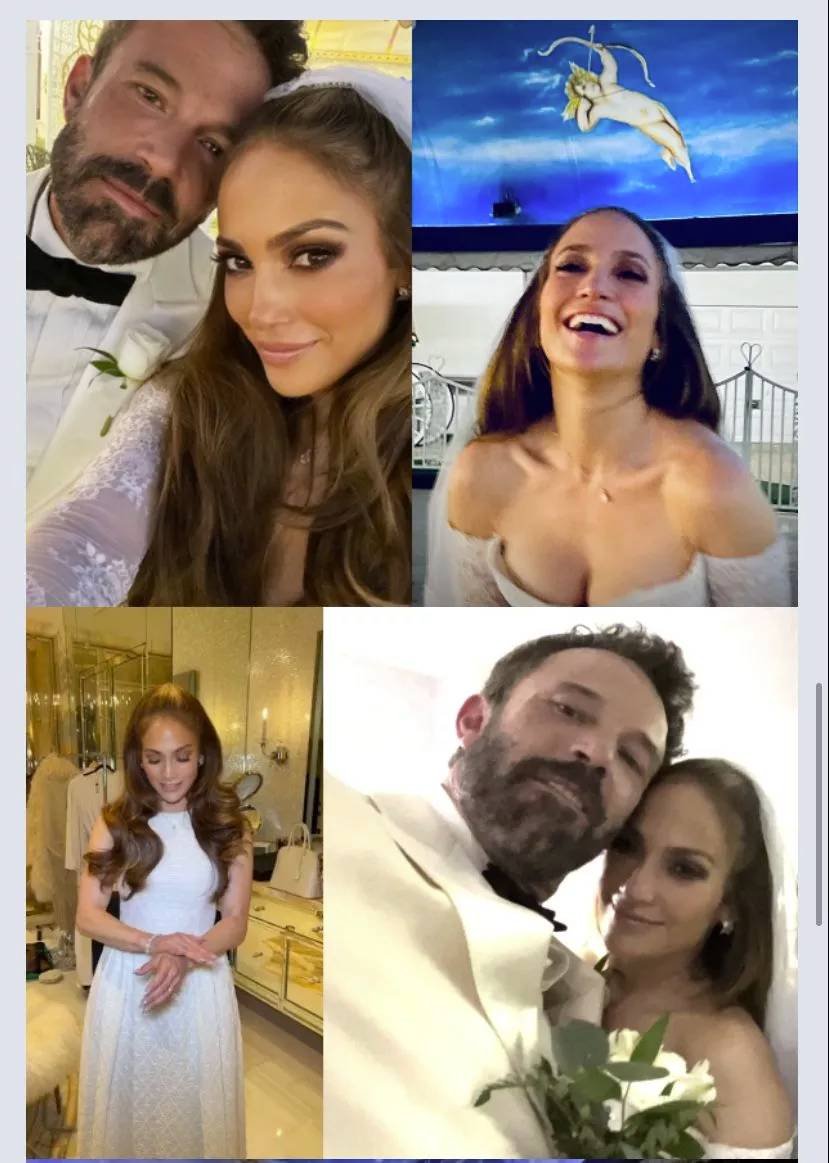 Jennifer Lopez divulga primeiras fotos de casamento com Ben Affleck 4 Jennifer Lopez divulga primeiras fotos de casamento com Ben Affleck