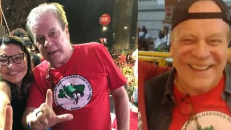 Chico Pinheiro participa de comício de Lula no Rio de Janeiro