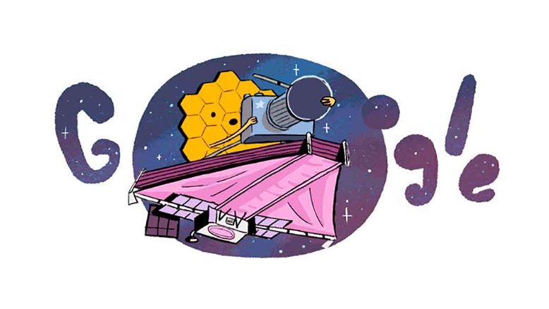 Doodle faz homenagem à foto mais distante já registrada do universo. Foto: Divulgação