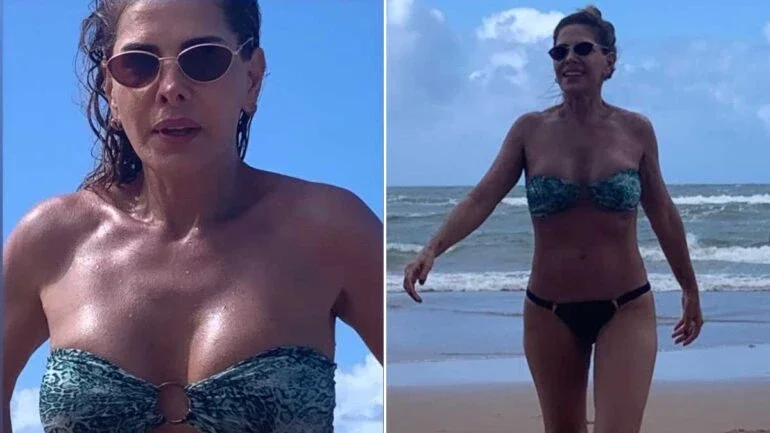Helena Fernandes surpreende seguidores com cliques de biquíni: 