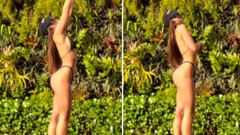 Jade Picon em sua mansão no Rio