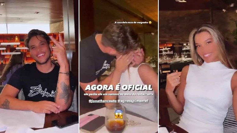 Ex de Sarah Poncio, Jonathan Couto pede modelo Agnes Pimentel em namoro