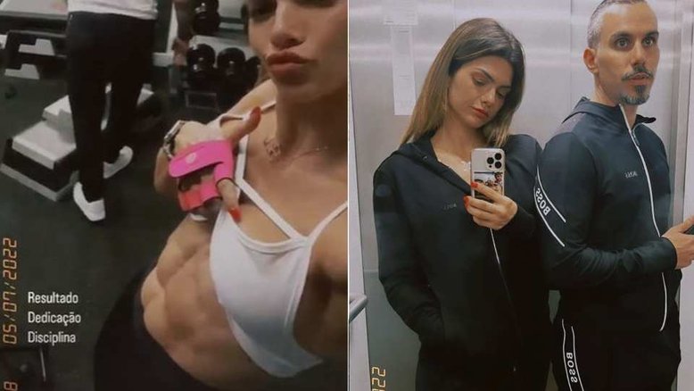 Kelly Key exibe barriga tanquinho em treino ao lado do marido