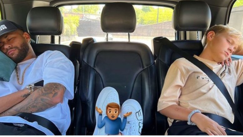 Neymar e Davi Lucca