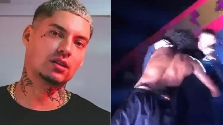 Filipe Ret empurra fã de palco em show na Bahia; veja vídeo