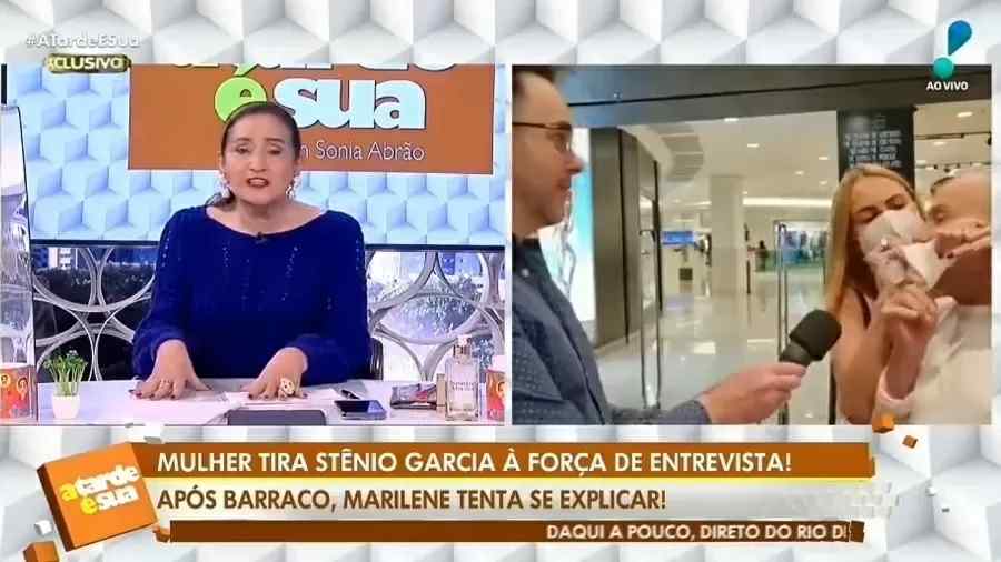 Sônia Abrão reexibe entrevista e ataca atitude de mulher de Stênio: 'Vai se tratar'