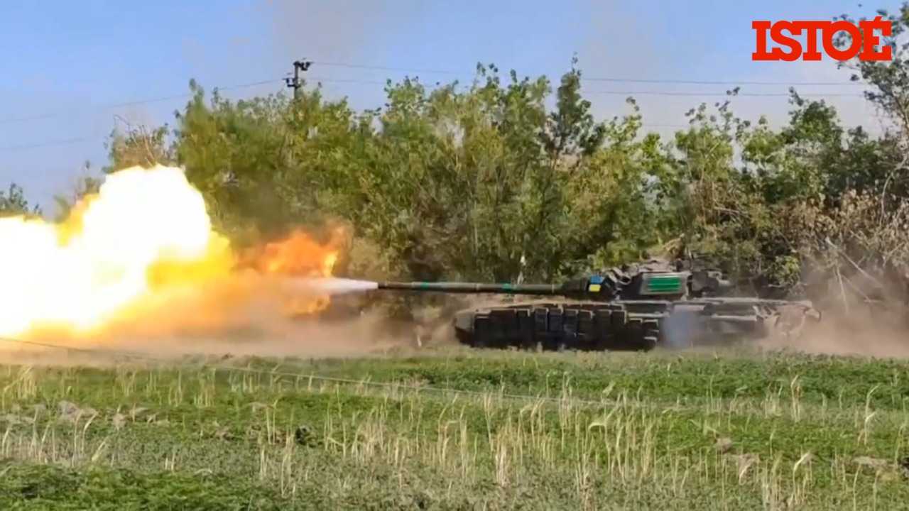 Tropas ucranianas usam tanques e drones para defender fronteira de Donetsk