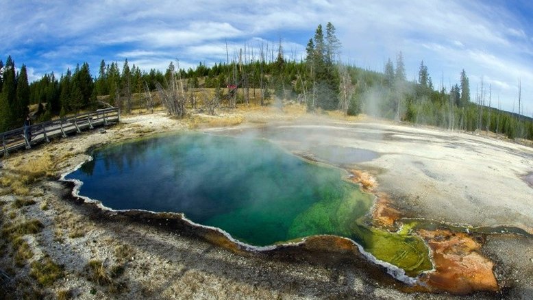 Restos humanos são encontrados em águas termais do parque de Yellowstone