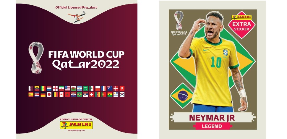 Figurinhas Da Copa 2022 Neymar Jr - Mbappé - Lionel Messi