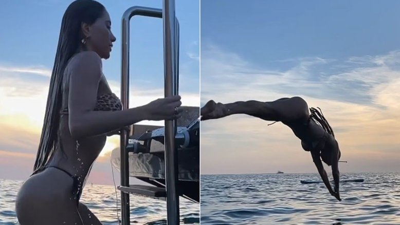 Em Ibiza com Alok, Romana Novais exibe corpão de biquíni: 'Verão europeu'