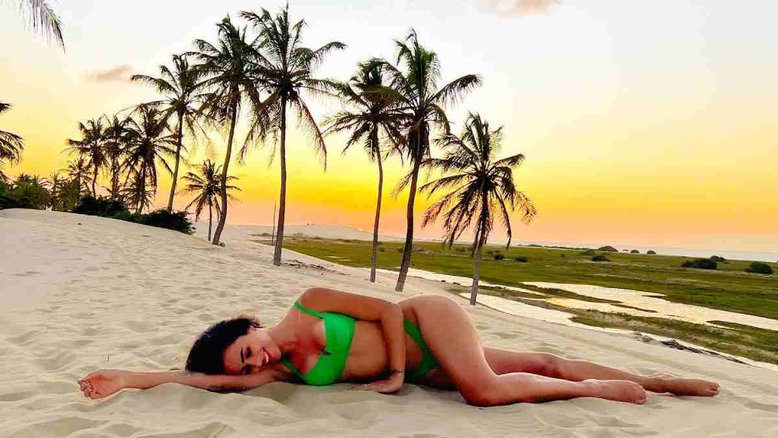 Bruna Biancardi posta foto e seguidores apontam detalhe: 'O que aconteceu com seu pé?'
