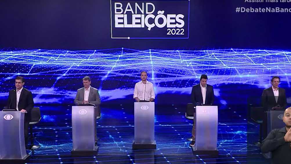 Debate da Band para governador em São Paulo