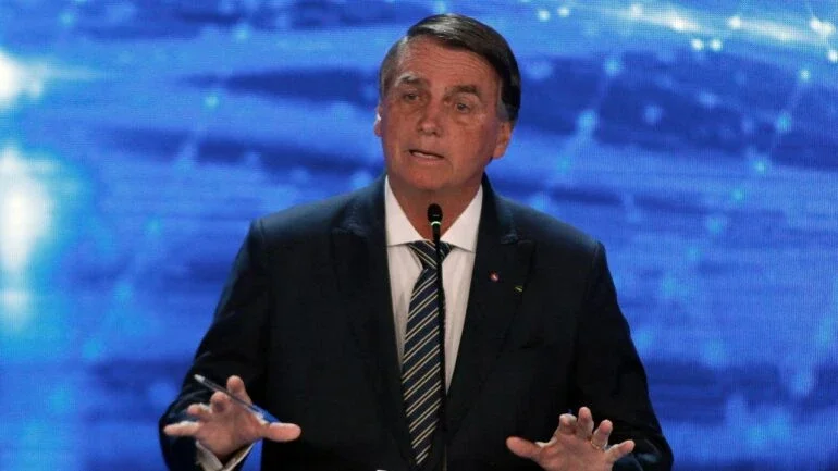 Presidente Jair Bolsonaro em debate na Band