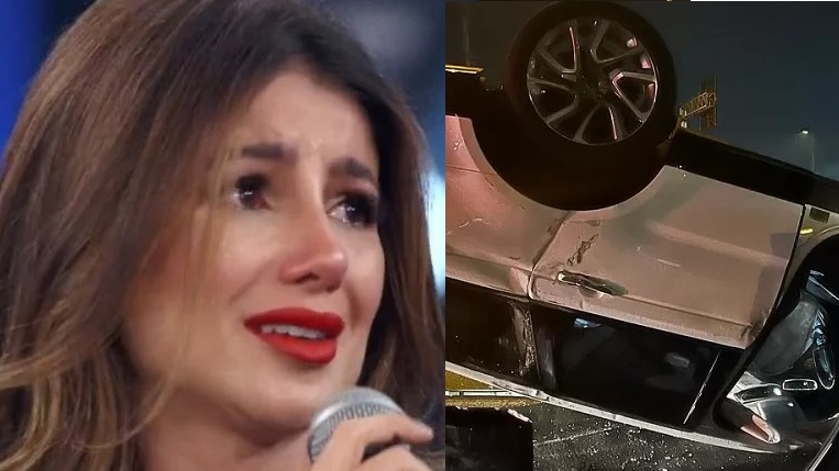 Paula Fernandes sofre acidente de carro na rodovia Castello Branco