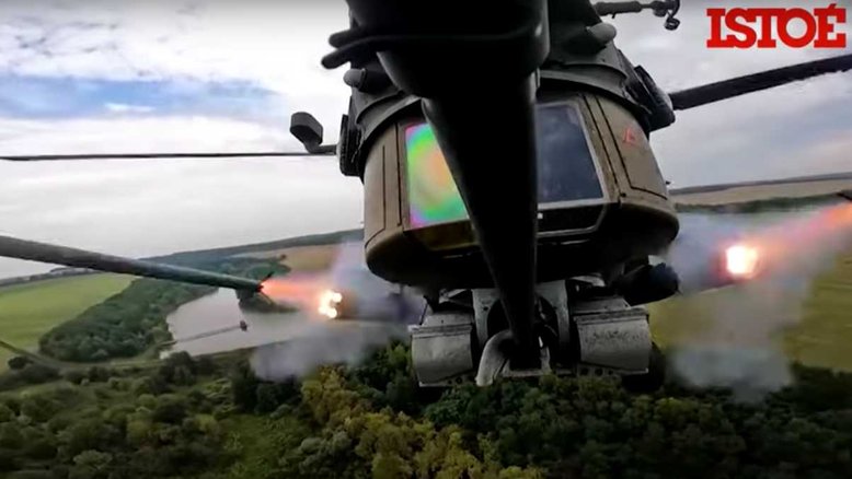 Russos usam helicópteros poderosos para atacar Ucrânia