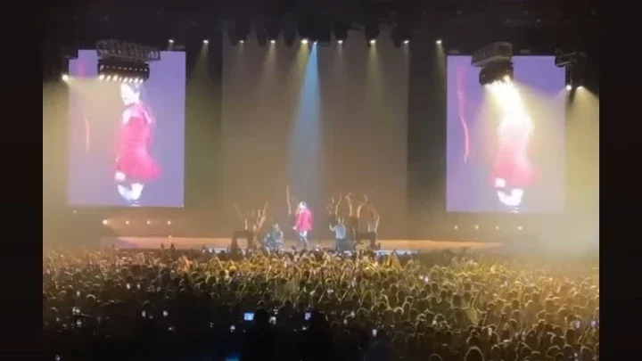Plateia canta em apoio a Lula no show de Rosalía no Brasil; assista