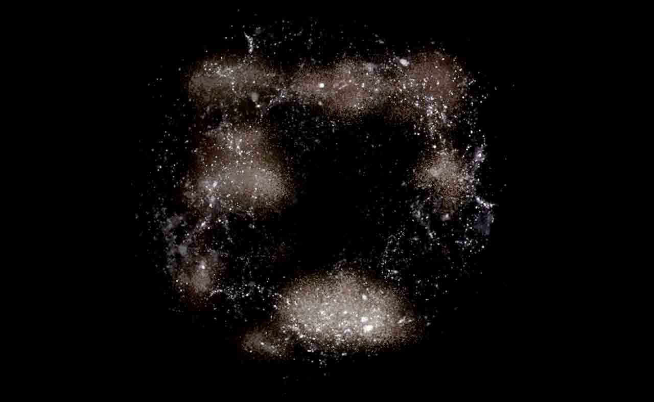 Concepção artística do vazio de Boötes feita por Pablo Carlos Budassi para a Wikimedia. Região do espaço fica a cerca de 700 milhões de anos-luz da Terra. Crédito: Pablo Carlos Budassi/Wikimedia Commons