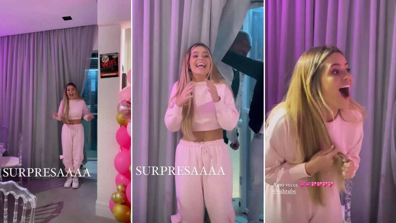 Após ser pedida em namoro por Eliezer, Viih Tube ganha festa de aniversário surpresa