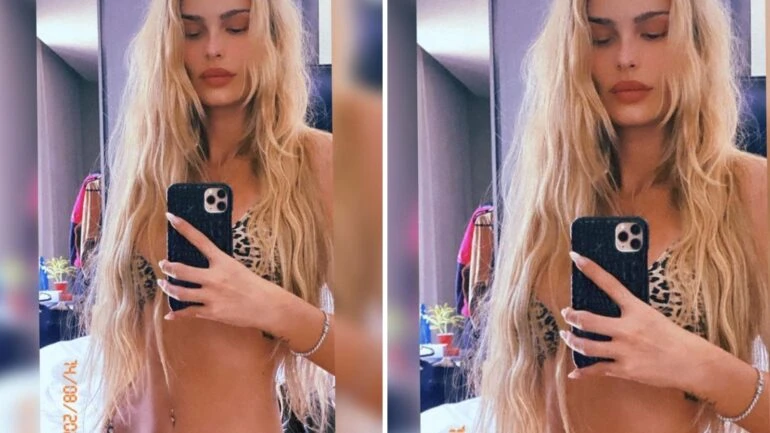 Yasmin Brunet exibe barriga chapada e seguidores babam