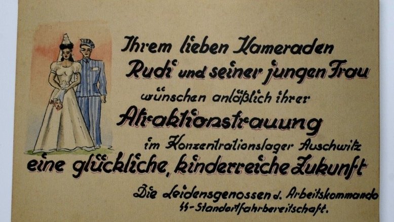 Viena expõe arquivos do único casamento de Auschwitz