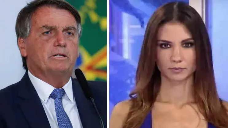 "Seu marido vota em mim", diz Bolsonaro a Amanda Klein em entrevista na Jovem Pan