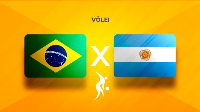 Brasil x Argentina no vôlei