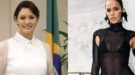 Michelle Bolsonaro detona look de Bruna Marquezine e web reage: 