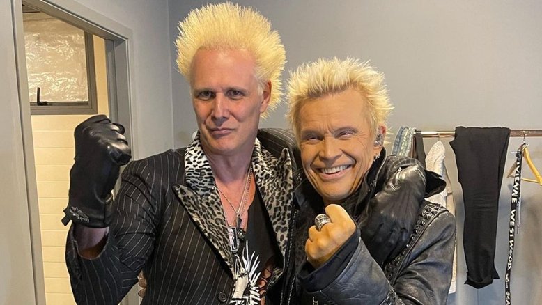 Ícones dos anos 1980, Supla e Billy Idol se conhecem em SP: 'Finalmente!'