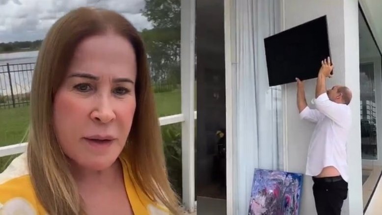 Zilu Godoi fica em pânico com furacão nos EUA: 'A casa é toda de vidro'