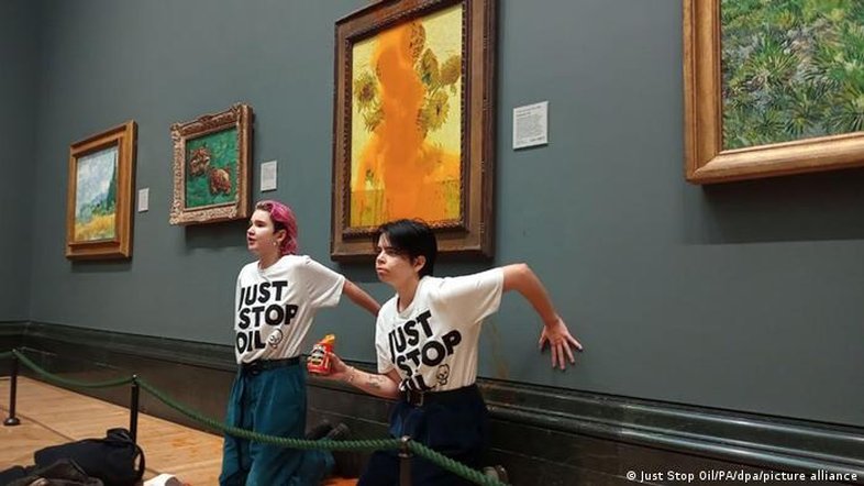 Ativistas processados por jogar sopa em obra de Van Gogh