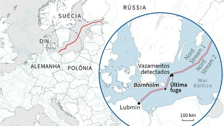 Fim do vazamento no gasoduto Nord Stream 2