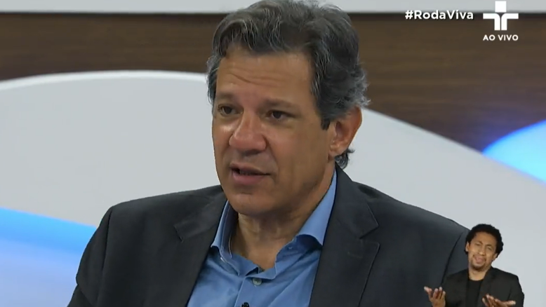 Fernando Haddad (PT) participou do 'Roda Viva' nesta segunda-feira (17)