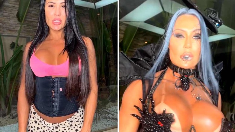 Gracyanne Barbosa quebrou a internet neste sábado (29) ao mostrar uma micro fantasia de Halloween. A musa fitness fez uma sequência de vídeos no Stories mostrando sua produção ousada para o Dia das Bruxas!