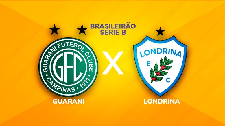 Guarani x Londrina, onde assitir, escalações e informações do jogo pela Série B