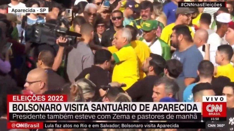 CNN registrou clima tenso em Aparecida durante o feriado