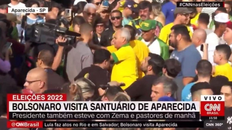CNN registrou clima tenso em Aparecida durante o feriado